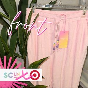 STONEY CLOVER LN. x TARGET pink terry joggers